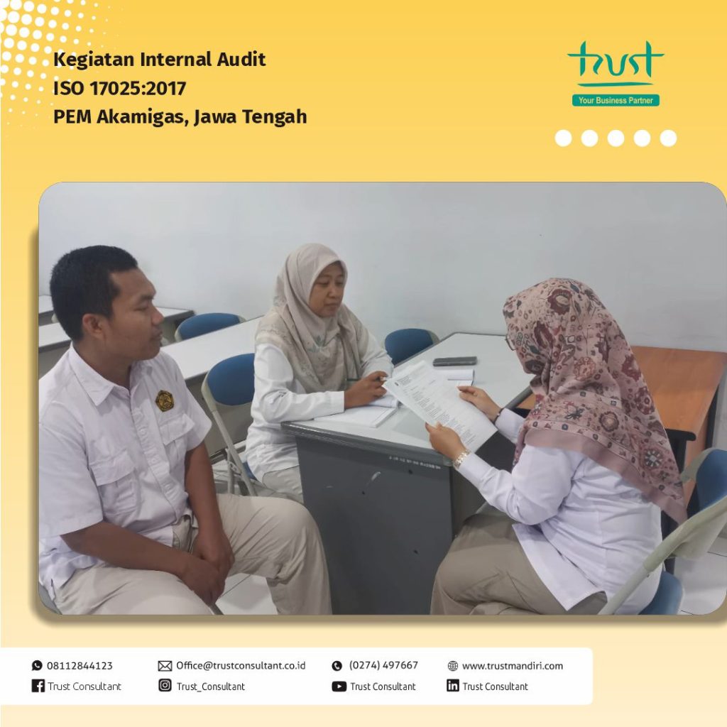 Internal Audit ISo 17025:2017 Pem Akamigas, Jawa Tengah