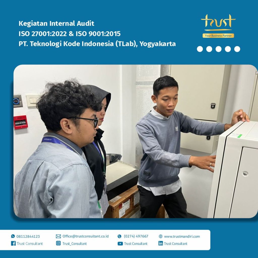 Kegiatan Internal Audit ISO 27001:2022 & ISO 9001:2015 di PT. Teknologi Kode Indonesia (TLab), Yogyakarta sebagai upaya peningkatan keamanan informasi dan mutu layanan secara berkelanjutan