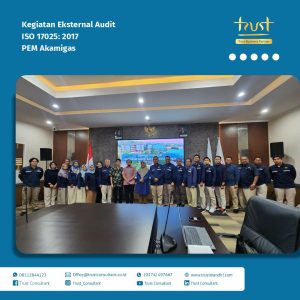 Suasana kegiatan Eksternal Audit ISO 17025:2017 di PEM Akamigas. Audit ini dilakukan untuk memastikan sistem manajemen laboratorium memenuhi persyaratan ISO 17025:2017