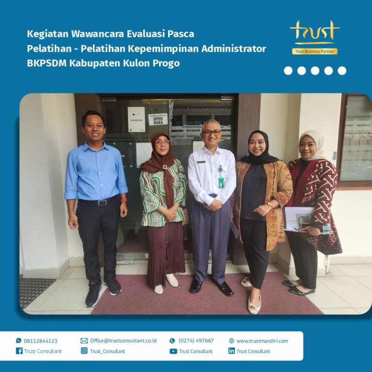 Kegiatan Wawancara Evaluasi Pasca Pelatihan - Pelatihan Kepemimpinan Administrator pada BKPSDM Kabupaten Kulon Progo