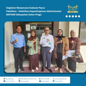 Kegiatan Wawancara Evaluasi Pasca Pelatihan - Pelatihan Kepemimpinan Administrator pada BKPSDM Kabupaten Kulon Progo 