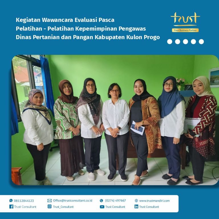 Wawancara evaluasi pasca pelatihan Kepemimpinan Pengawas di Dinas Pertanian dan Pangan Kabupaten Kulon Progo