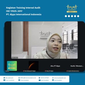 Training Internal Audit pada PT Alypz International Indonesia dengan pendampingan dari Trust Consultant