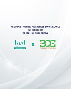 Kegiatan Training Awareness Surveillance ISO 37001:2016 pada PT Berlian Duta Energi